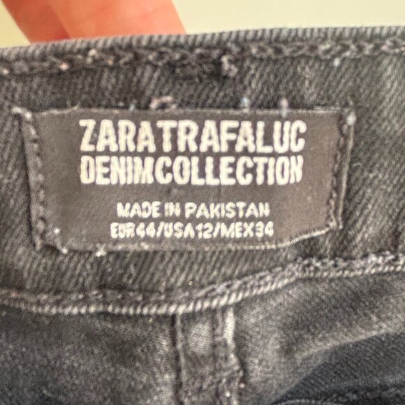 ZARA TRAFALUC DENIM COLLECTION & Size 12 100% Cotton - Picture 6 of 10